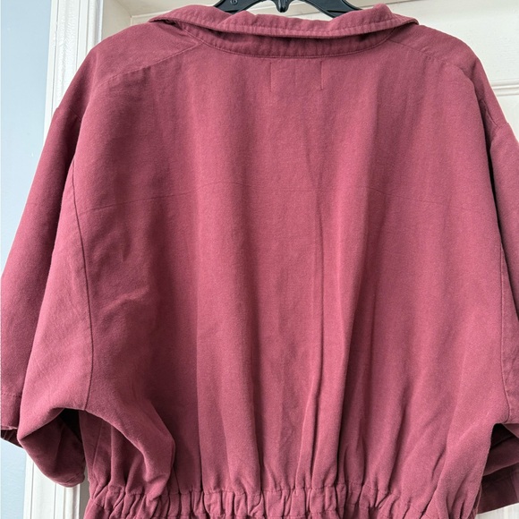 Noble Utility Zip-Up Dress in Bordeaux, 2X NWT - Picture 4 of 6
